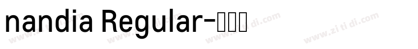 nandia Regular字体转换
